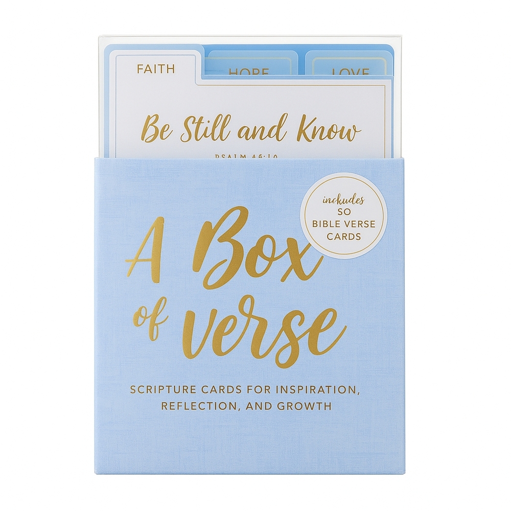 Eccolo Blue and Gold Scripture Card Set